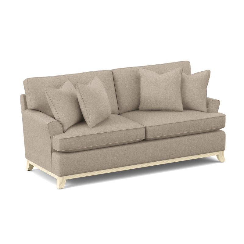 Oaks Way Sofa, Bisque Finish, Brown Geometric, 0456-33