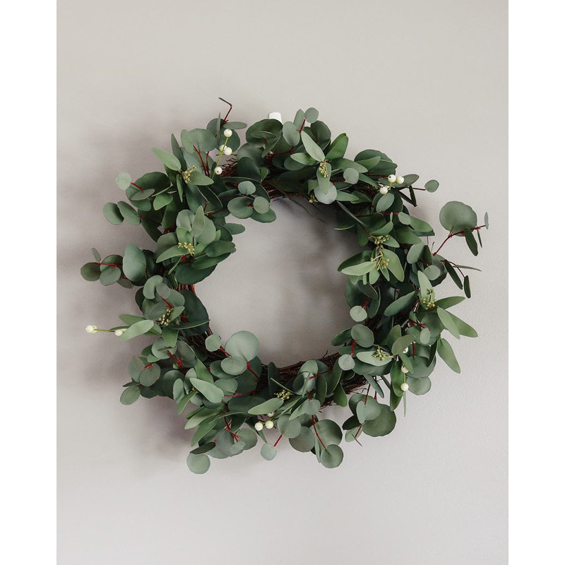 Couronne d'eucalyptus artificiel 24 po