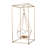 10.2X10.2X21.5" Metal Candle Holder