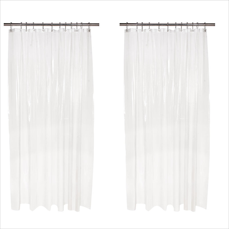Doublure de rideau de douche PEVA, 72" H x 72" W, Frost