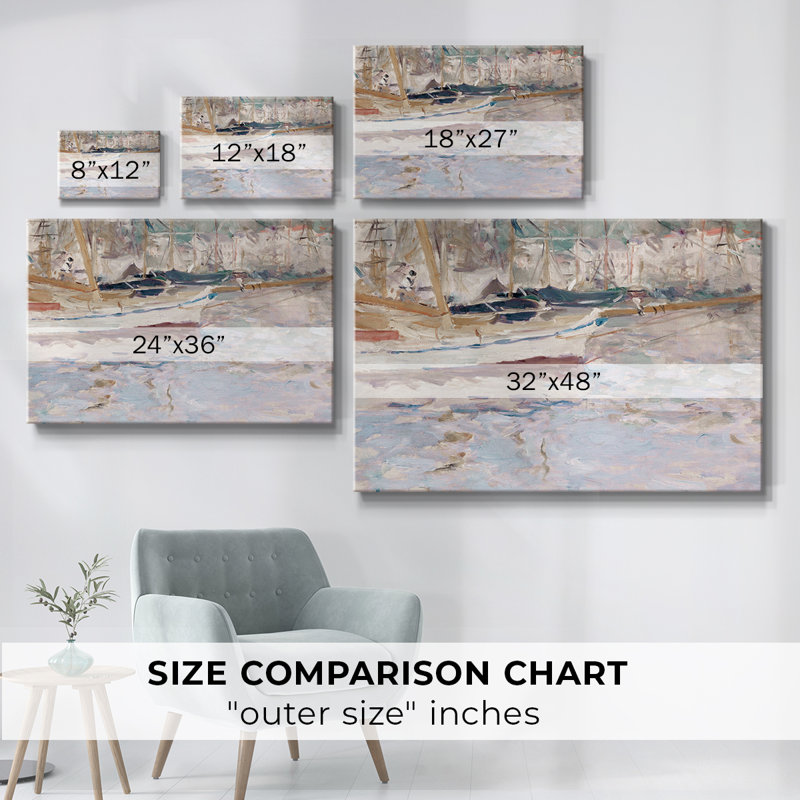 Reproduction nautique rétro-CL XXIV - toile tendue avec châssis, H 13 po x l 19 po