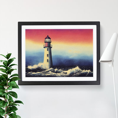 Lighthouse Watercolour Vol.4 1 Piece Single Picture Frame Wall Art