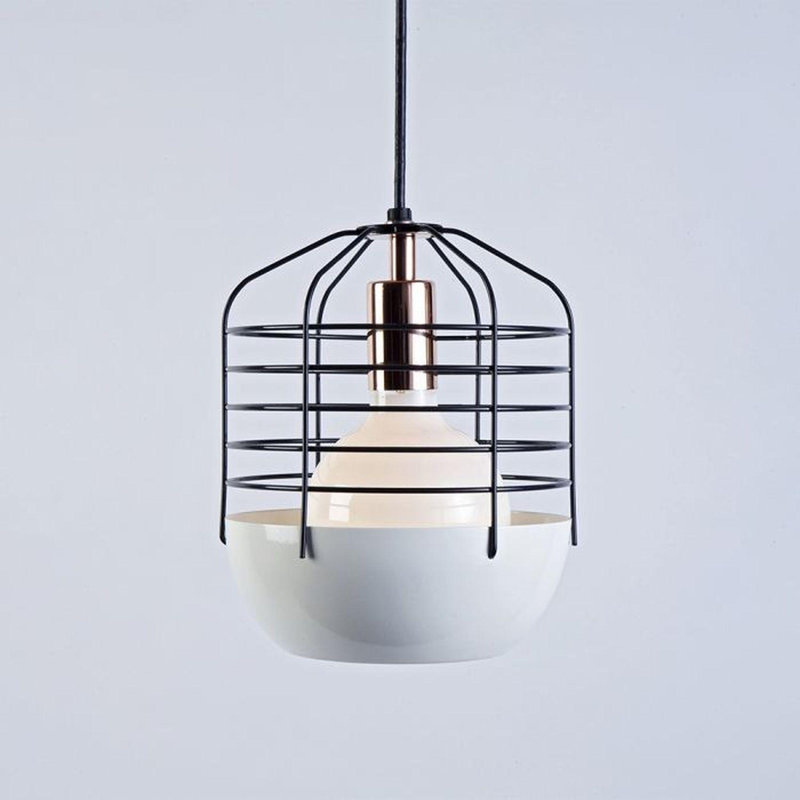 Luminaire suspendu cage simple Abdul-Majeed, Cuivre