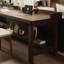 Nut-brown Rectangular Solid Wood writing desk-117867026