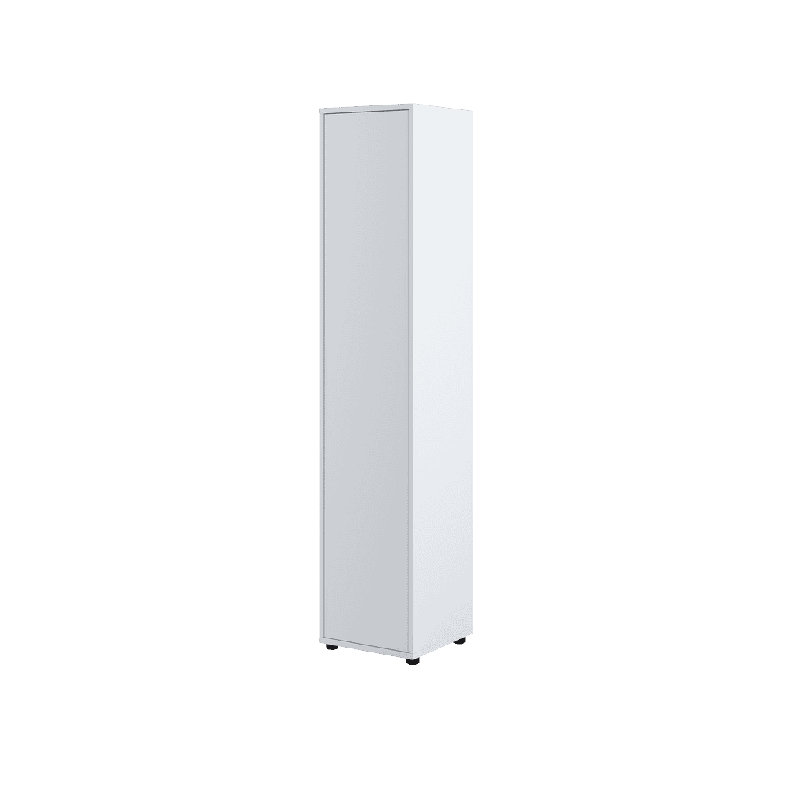 Oneisha 1 Door Manufactured Wood Wardrobe, White Matt