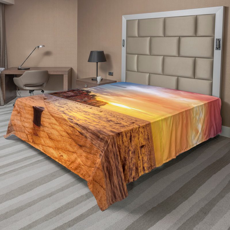 Drap-housse Ambesonne, Drap plat pour très grand lit californien