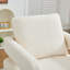 Fauteuil d'appoint pivotant l 29,13 po carré, avec dossier ouvert, rotation à 360 degrés, avec coussin de dossier amovible-237729835