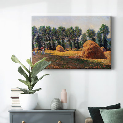 Haystacks at Giverny, 1885-Gallery Wrapped Canvas
