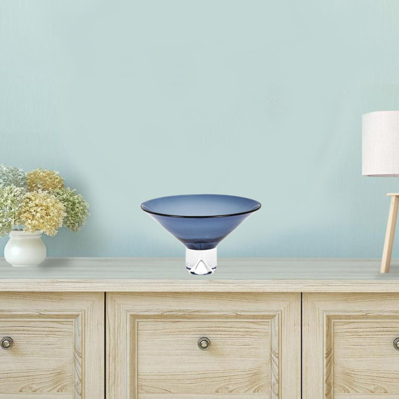 Monaco Fruit Bowl, Midnight Blue, 7" H x 12" W x 12" D
