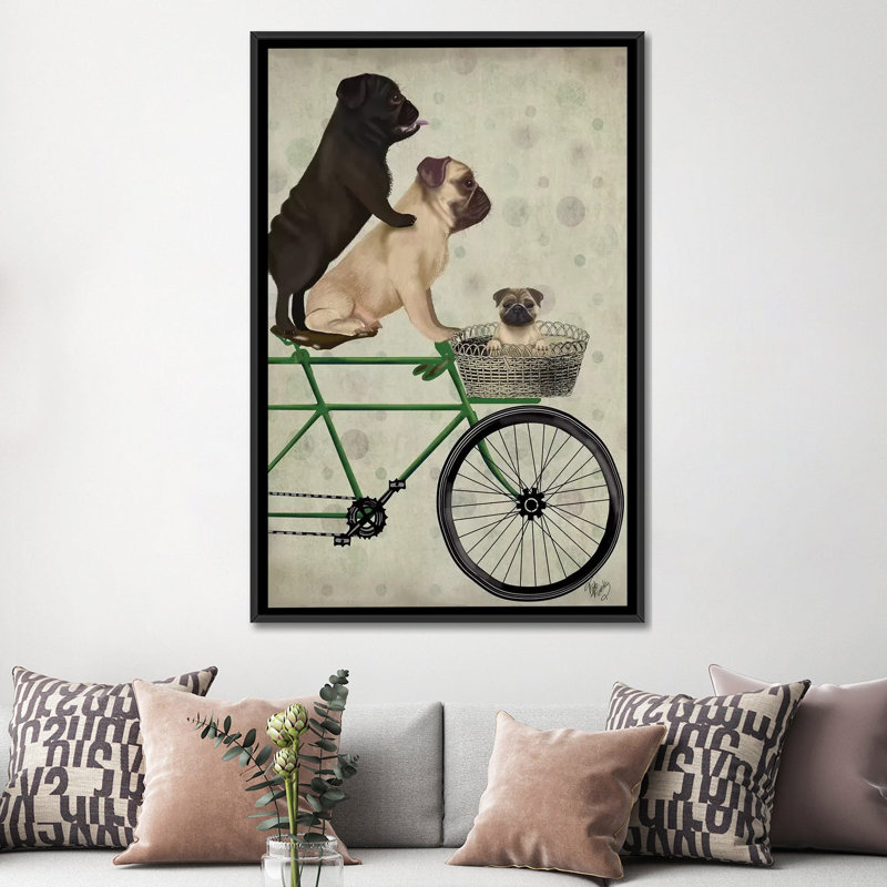 Impression sur toile tendue Fab Funky, H 60 po x l 40po x P 1,5 po, Toile encadrée noire, Pas de tapis