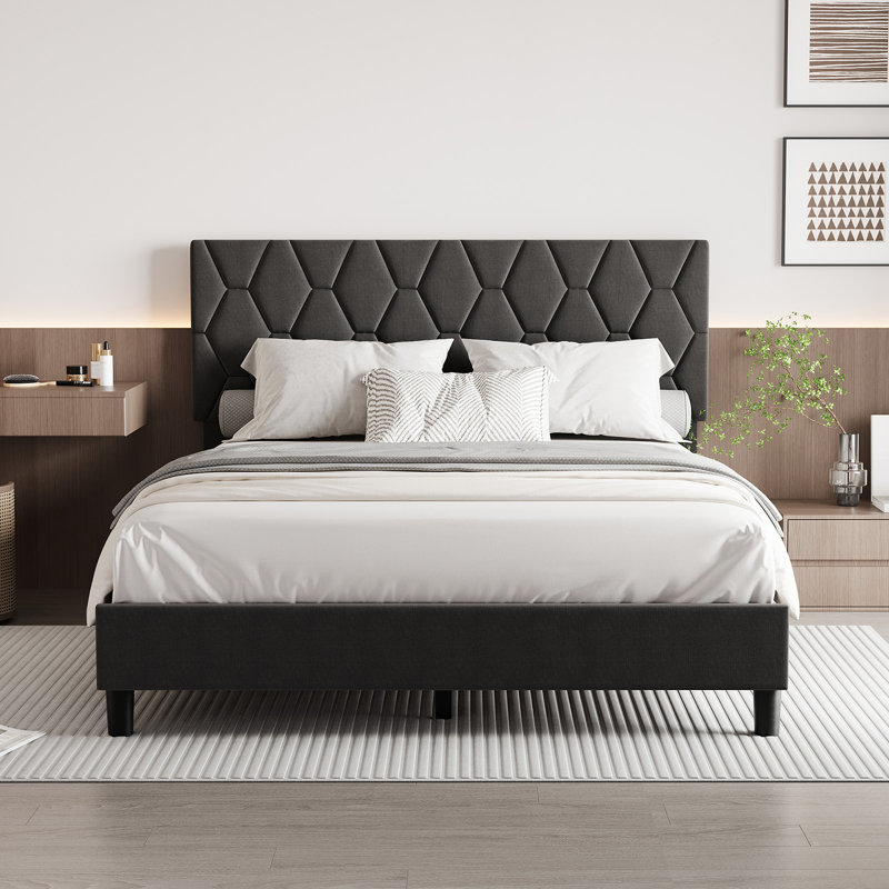 Bed, European Single (90 x 200 cm), Grey