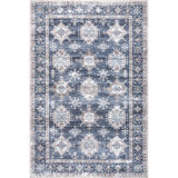 Finley SpinClean Machine Washable Vintage Distressed Area Rug
