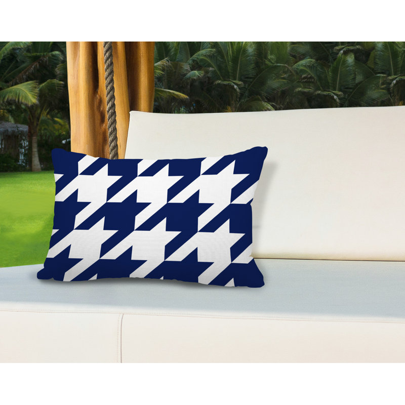 Housse et insert de coussin rectangulaire Eloise, Bleu