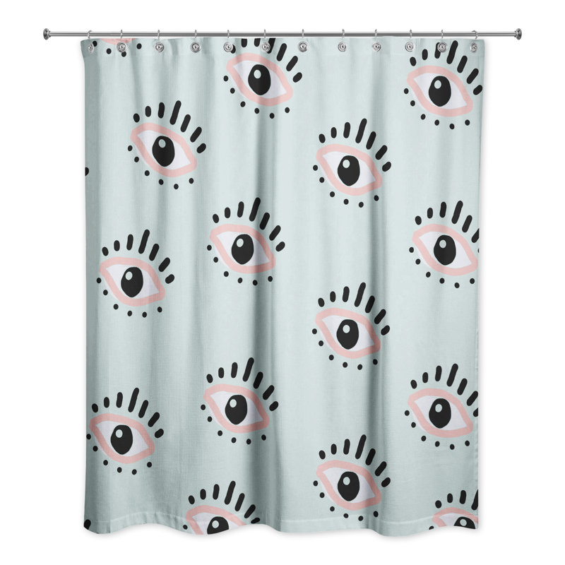 Rideau de douche Roos, Bleu clair
