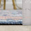 Tapis bleu marine à bordure corail Abani Kyleigh DAL110A-625378369