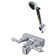 RV/Motorhome Two Handle Non-Metallic Tub Shower Diverter with Matching Hand Held Shower Set