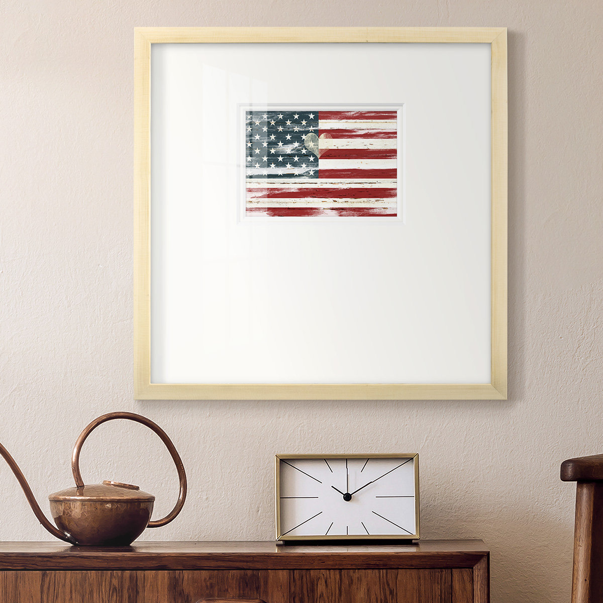 Heart of America Print, 21" H x 21" W x 1.25" D