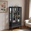 Vitrine lumineuse avec éclairage à DEL, tablettes réglables et tiroir