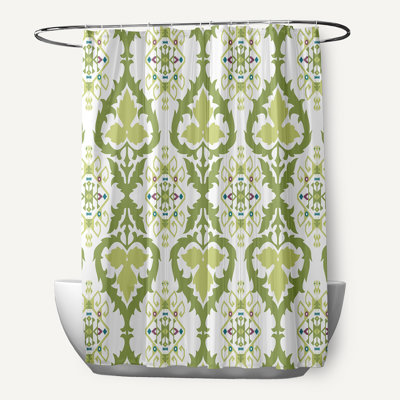 Rideau de douche simple à motif floral Musser
