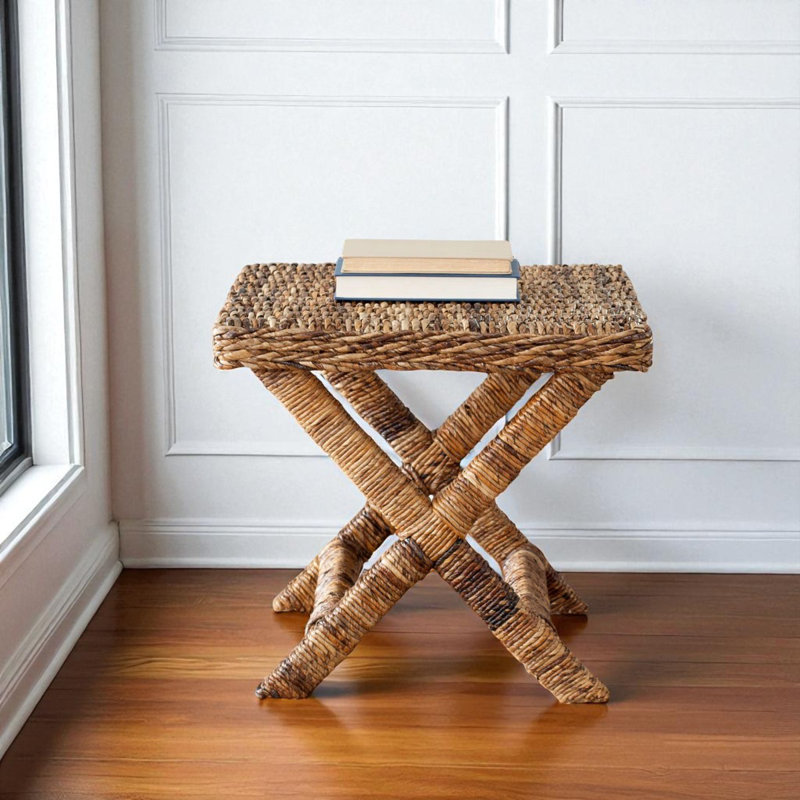 Banc de rangement rembourré Ellerie, Brun