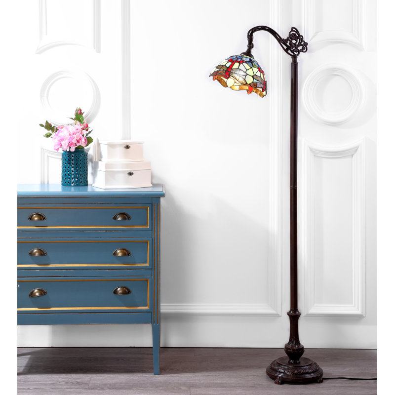 Ostby 60'' Brown Arched Floor Lamp