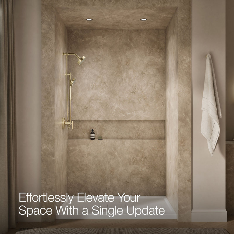 Kohler Purist Performance Showering Kit, 2.5 GPM Multifunction Showerhead and Handshower Package, Three Spray Settings