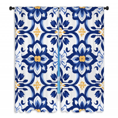 Paire de rideaux obscurcissant en polyester