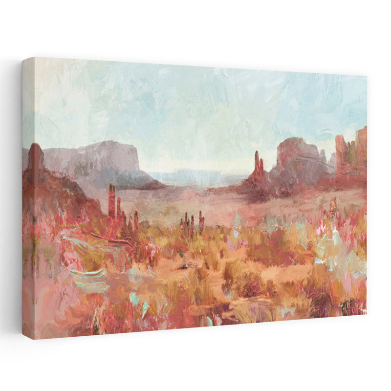 Dusky Dirt - Formations contemporaines de roche rouge dans le désert du sud-ouest, H 36 po x l 24 po