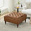 Upholstered Square Tufted Storage Ottoman With Flip-top Design