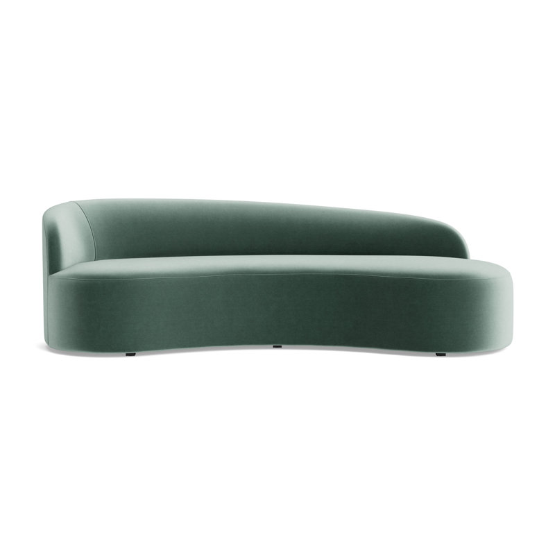Sofia Left Arm Sofa, Performance Velvet - Jade