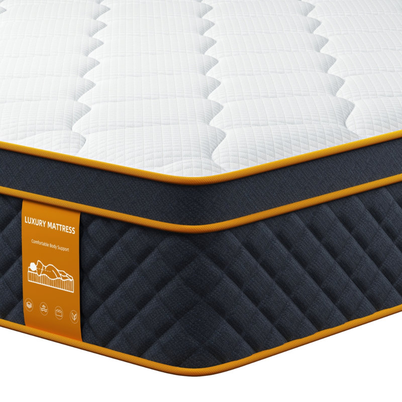 Purekib 25cm Hybrid Mattress, Medium Firm, Small Double (4')
