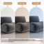 Fauteuil d'appoint pivotant rembourré avec dossier amovible Caleb-1152682351