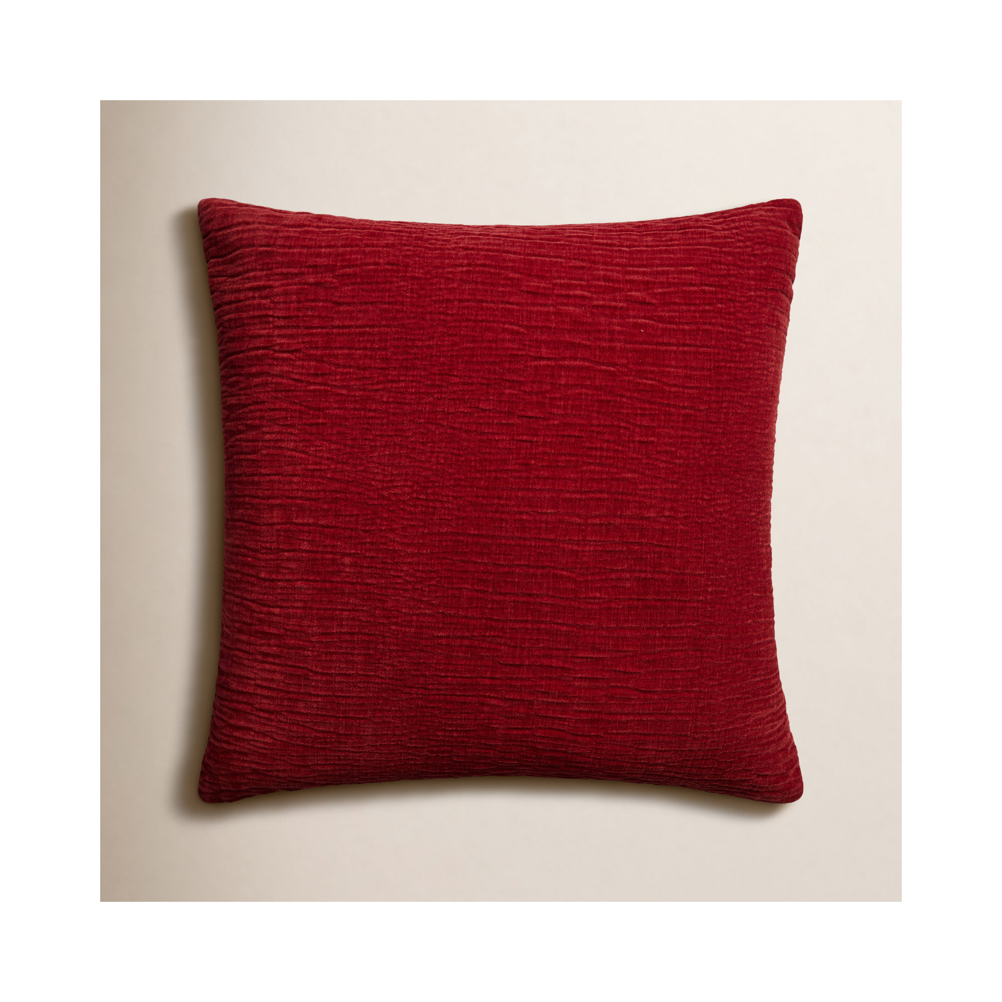 Edan Throw Pillow, Down, 22"H x 22"W, Red