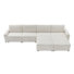 Grandon 162" Modern 6-Piece Modular Sectional Sofa with Two Ottomans