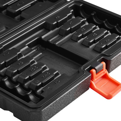 Jeu de douilles hexagonales extra longues 18 pièces 3/8 po Drive Alloy Steel Cr-V