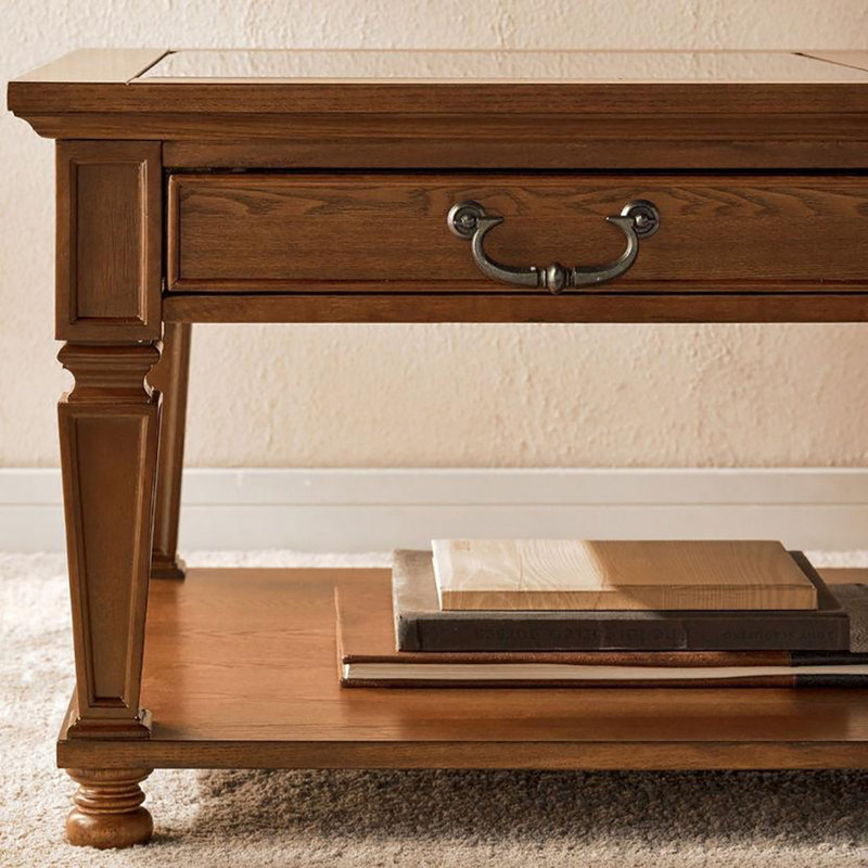 American retro rectangular end table