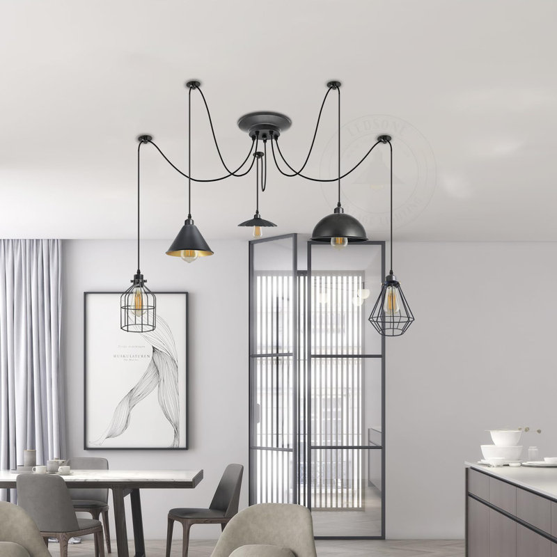 5 - Light Black Novelty Pendant, Yes