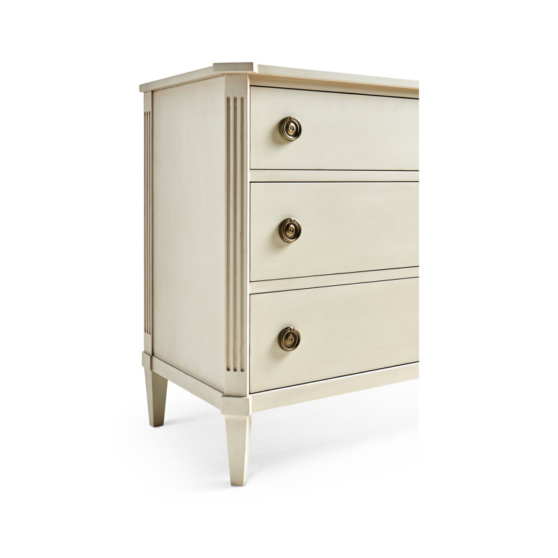 Aeon 3 - Drawer Solid Wood Dresser, London Mist