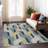 Machine Washable Indoor/Outdoor Lockway ACN2422 Mid-Century Modern Rug-1001890394