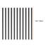 29.5" H x 1" W x 0.2" D aluminium Balusters Set