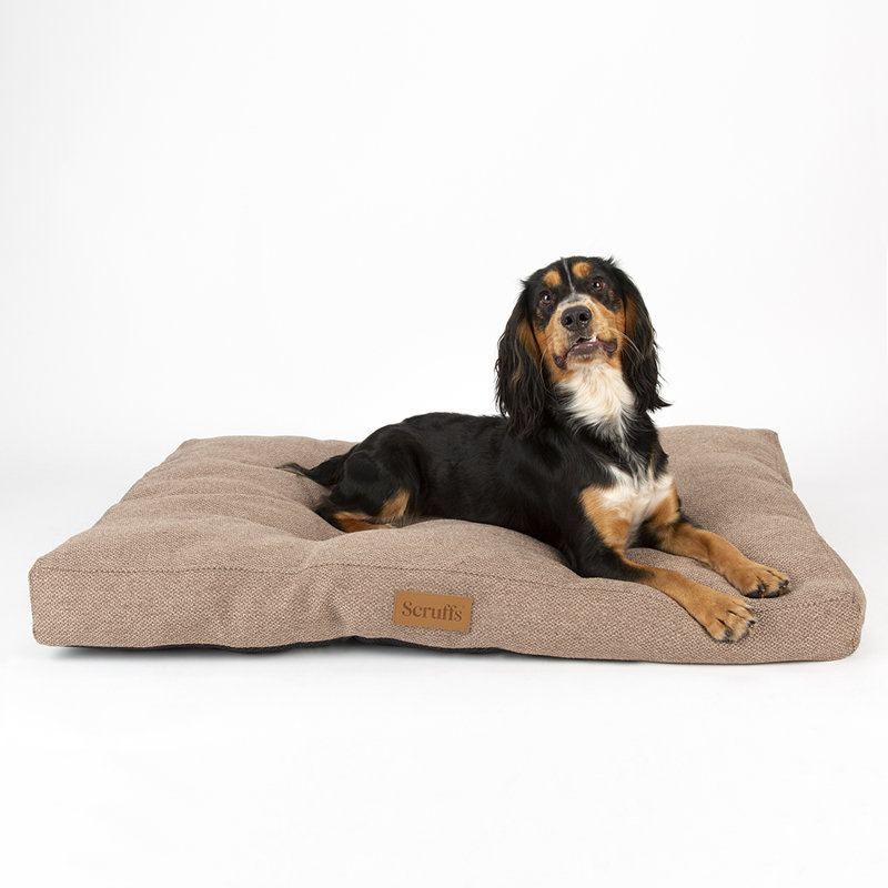 Scruffs Seattle - Luxury Dog Bed Mattress, Sienna Brown, 14cm H x 100cm W x 70cm D