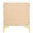 White And Gold 2-Drawer Rectangular Nightstand-440508578