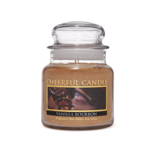 Vanilla Bourbon Scented Jar Candle