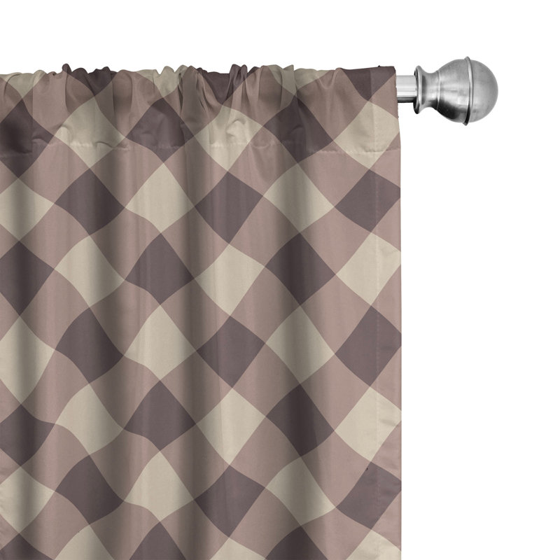 Rideaux 4 panneaux East Urban Home, L 56 po x L 63 po