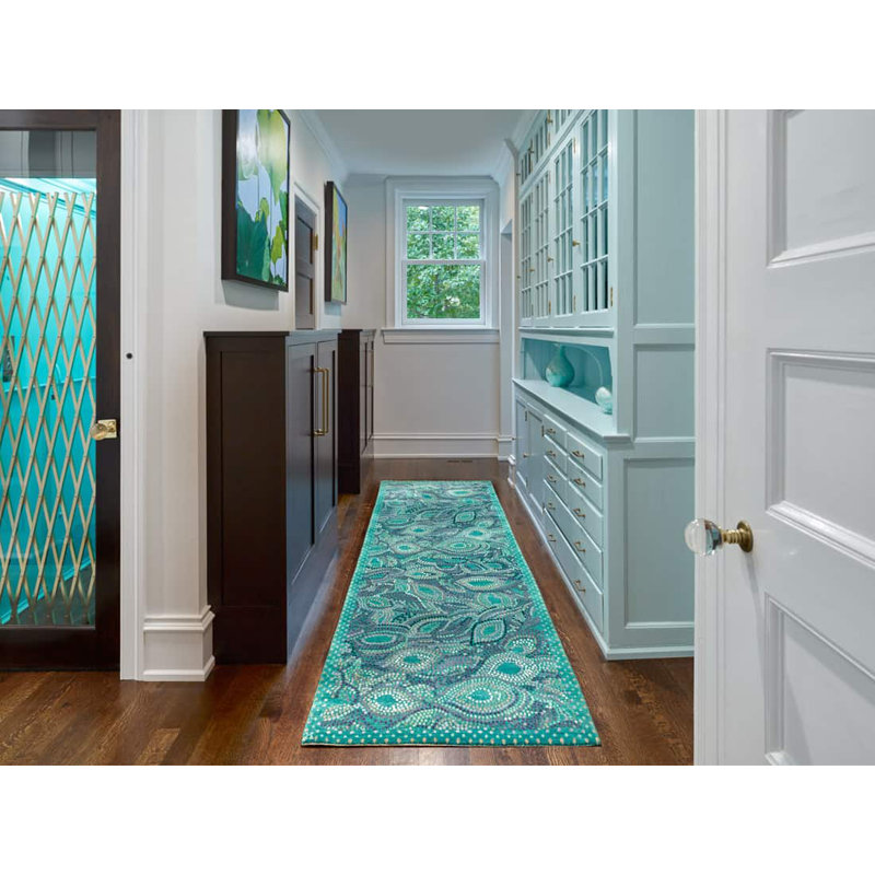 Oriental Area Rug, Runner 3' x 10'
