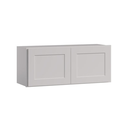 HOMEIBRO Cozy Design 30 W x 12 D x 15 H Ready-to-Assemble Plywood Shaker Standard Wall Cabinet in Shaker Dove
