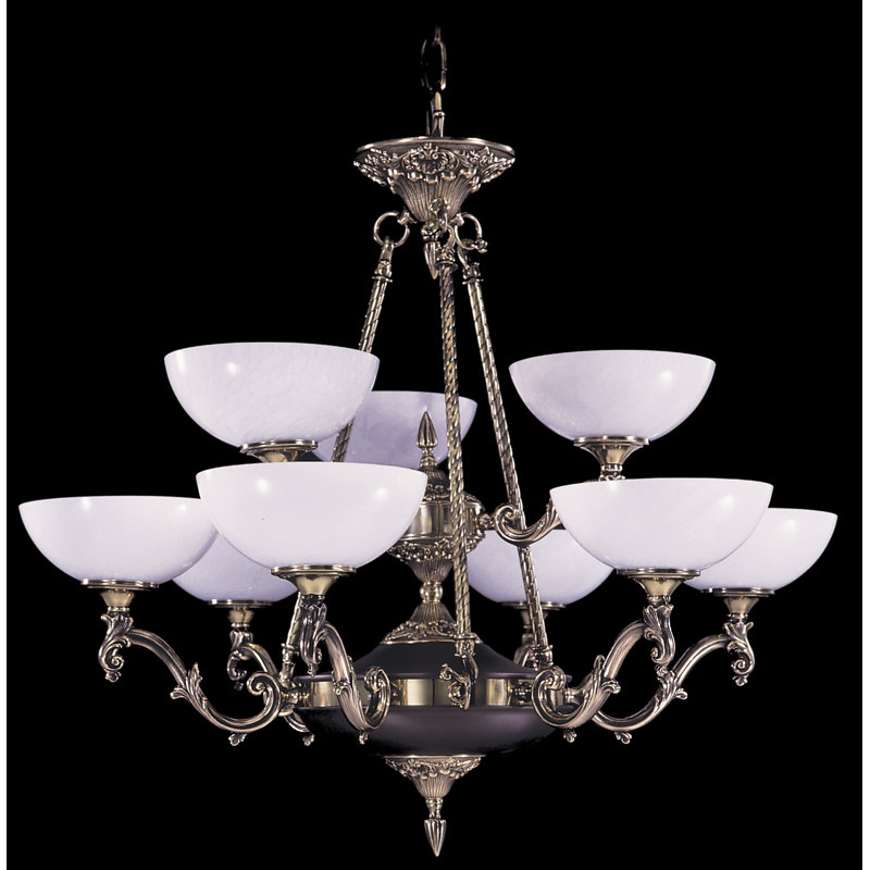 Lustre à niveaux ombrés 9 lumières Wym