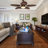 52" Hojkov 5 - Blade LED Leaf Blade Ceiling Fan with Remote Control and Light Kit Included