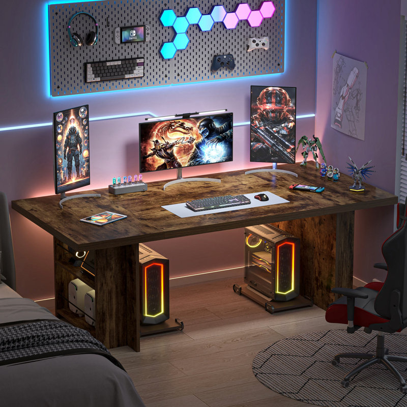 Bureau de direction 70 po Hulstein, brun, Brown