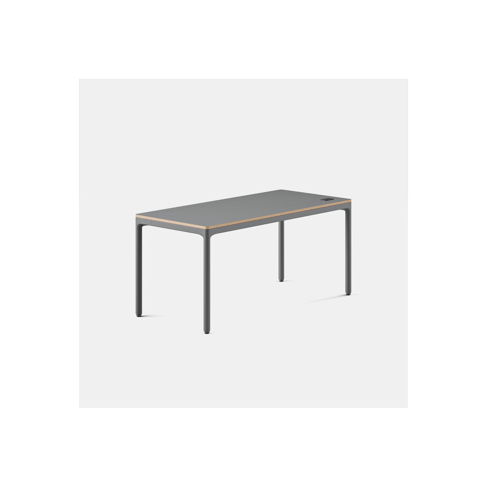 Four Leg Standing Desk, Carbon, 44.6" H x 59" W x 27" D, Carbon